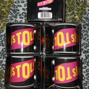5 SEX PISTOLS Collectible Boxed Coffee Mugs Cups